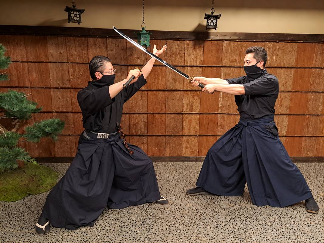 Learning grip, stance and sword movements