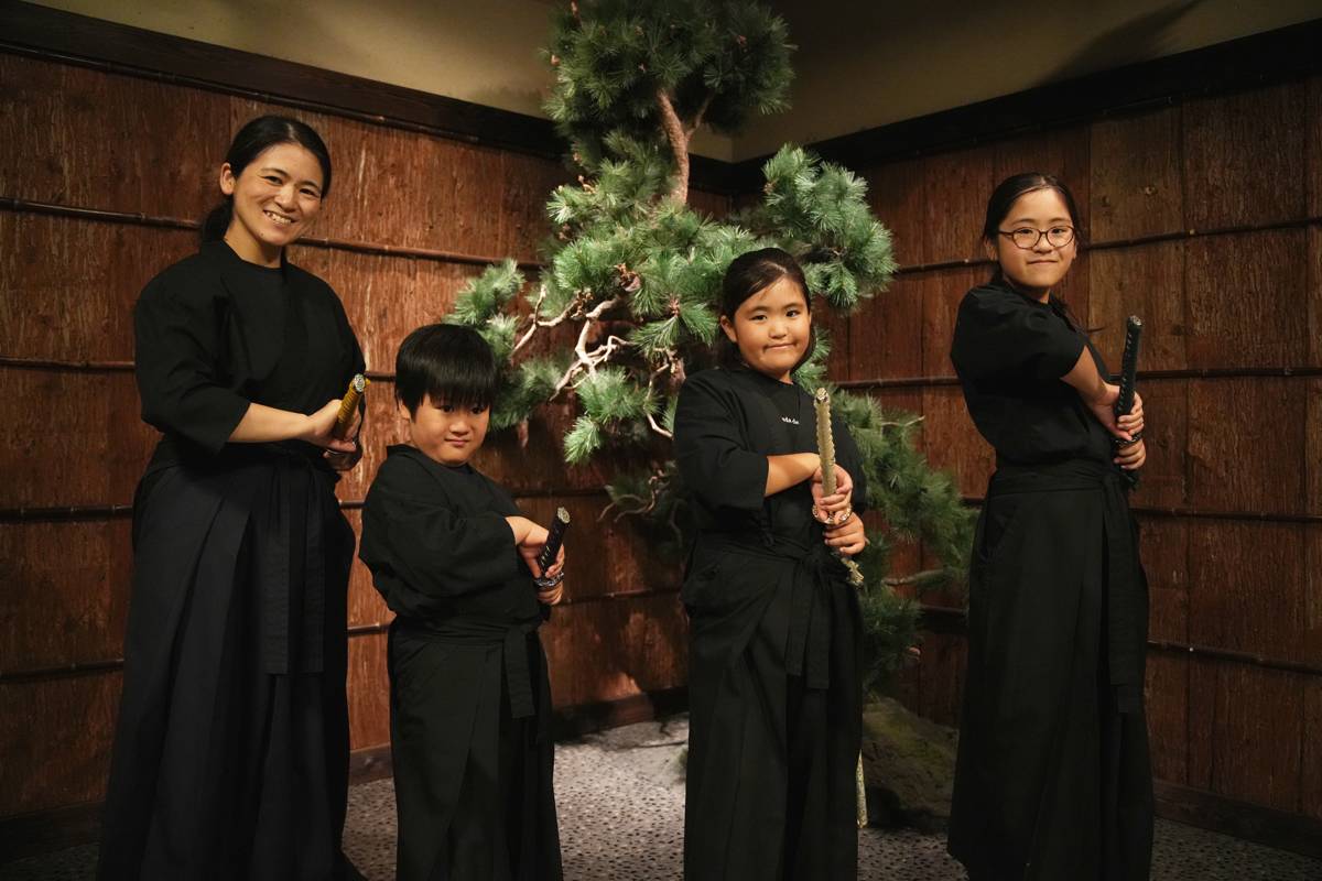 Family friendly samurai sword experience in Kyoto