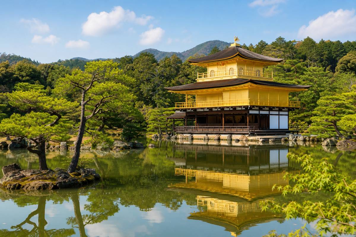 Kinkakuji Golden Pavilion Kyoto must see attraction