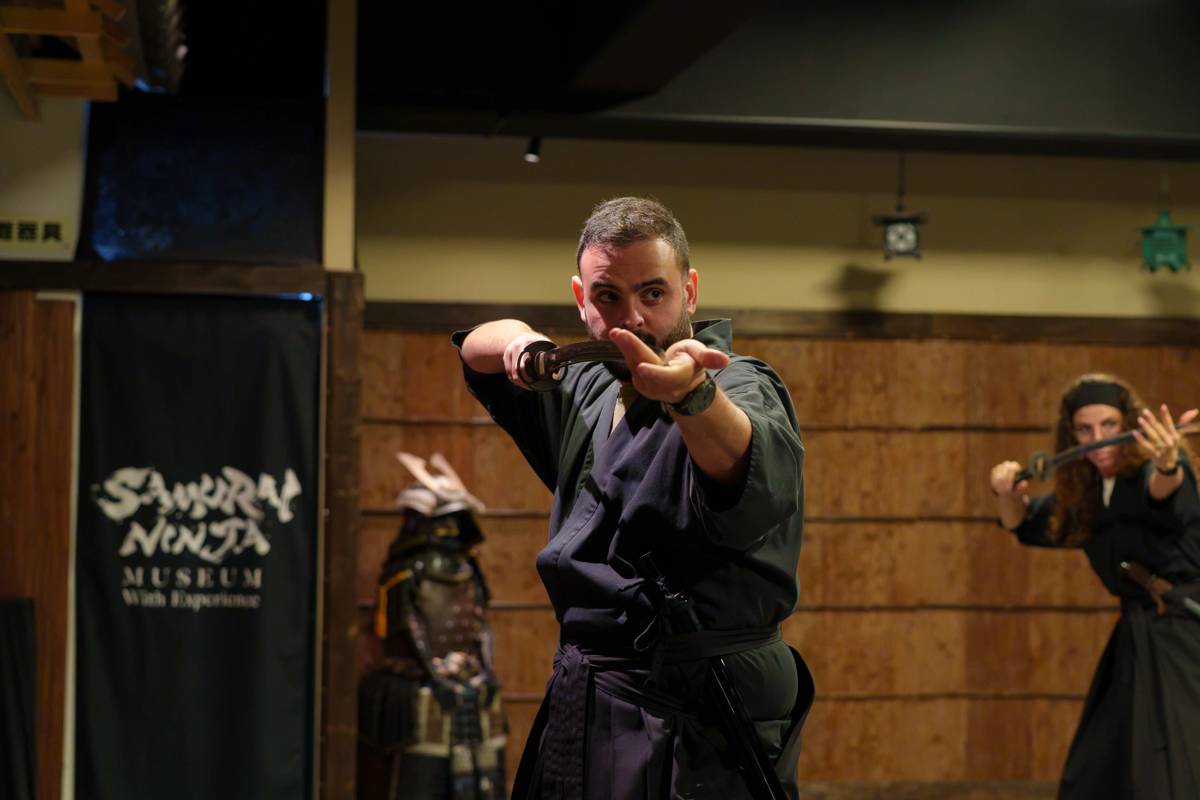 Samurai sword experience in Asakusa, Tokyo