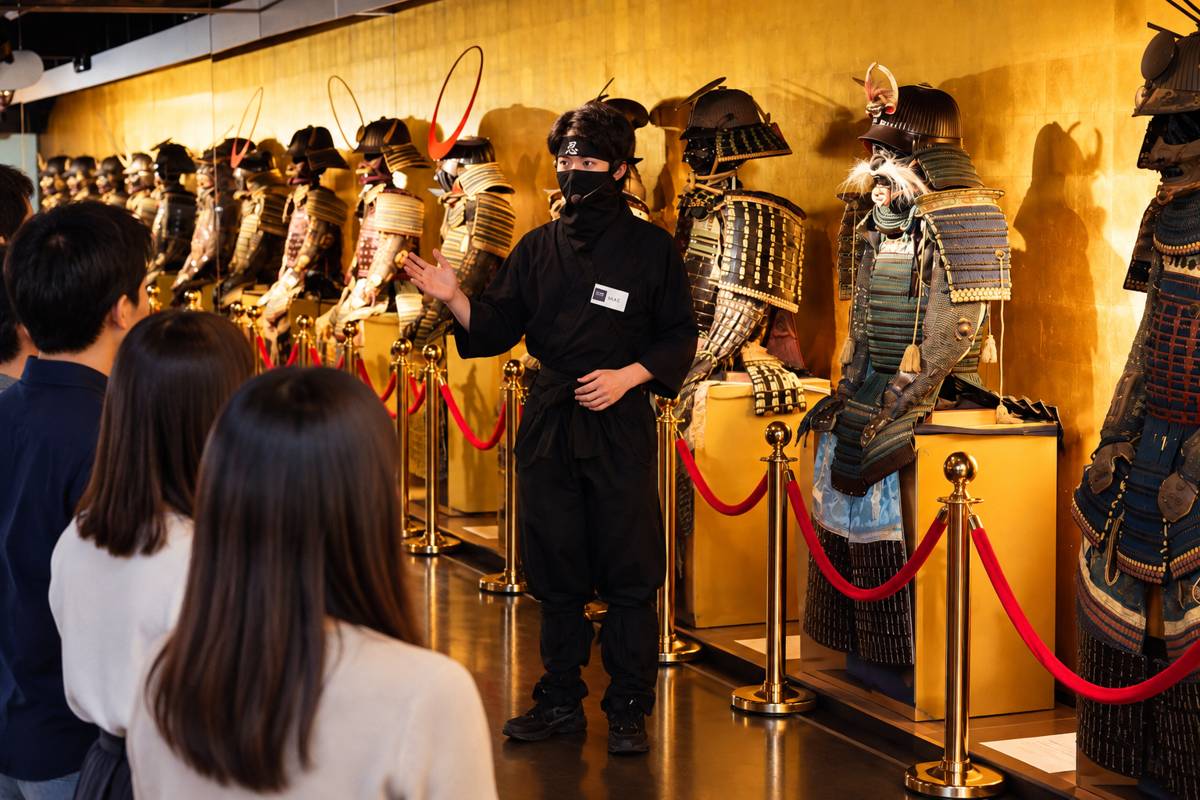 Guided museum tour at Samurai Ninja Museum Kyoto