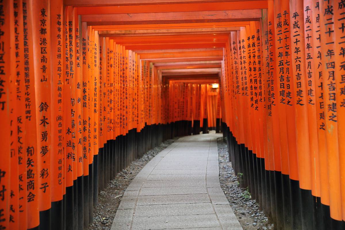 Fushimi Inari Shrine red torii gates Kyoto sightseeing