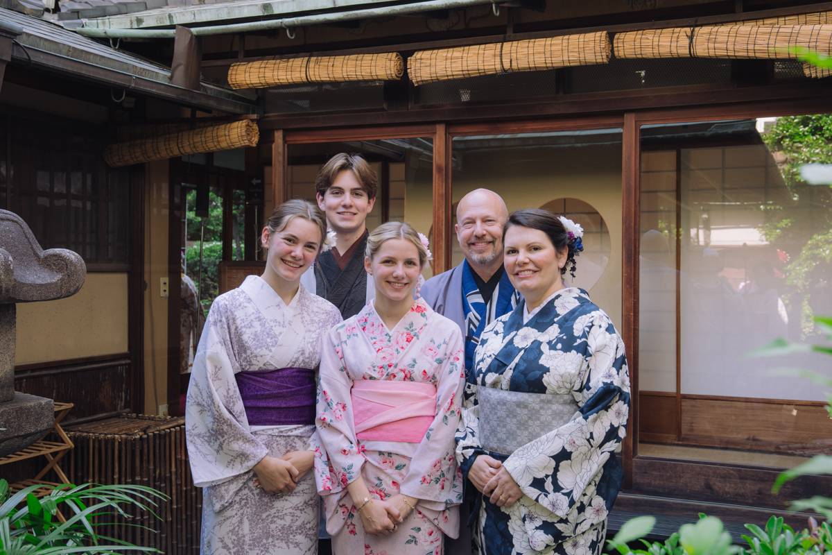 Tea ceremony room at Maikoya Nishiki Kyoto