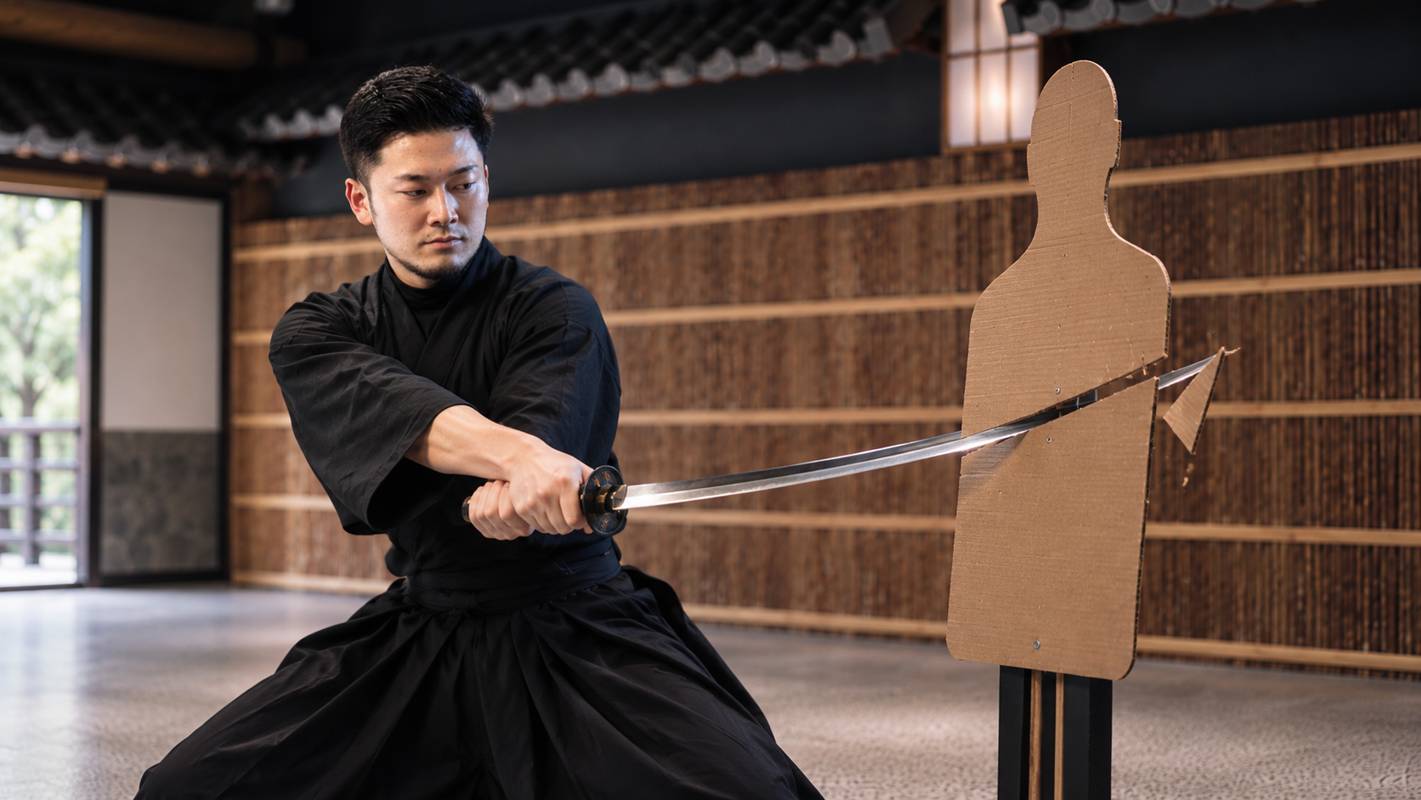Premium samurai target cutting experience