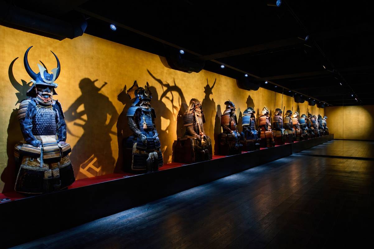 Samurai museum night atmosphere