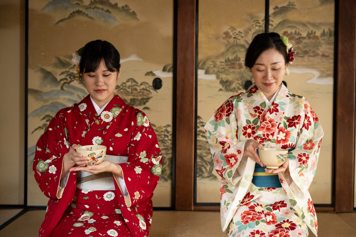 PRIVATE Kimono Tea Ceremony Kyoto MAIKOYA at NISHIKI